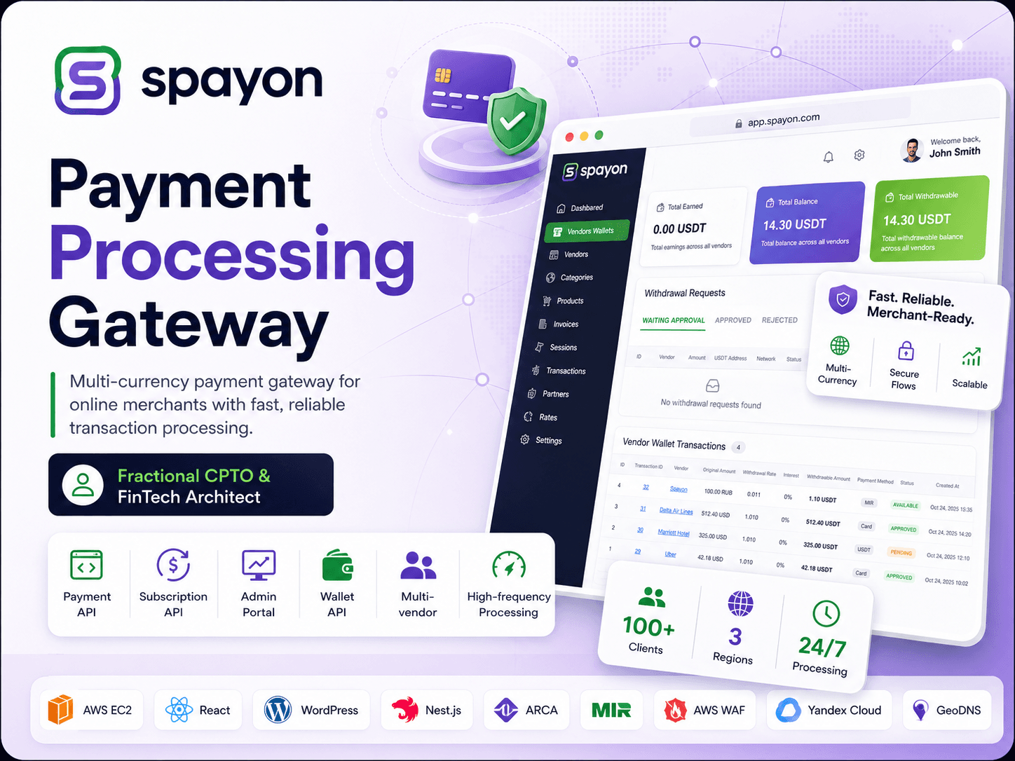 Spayon - Payment processing gateway for merchants